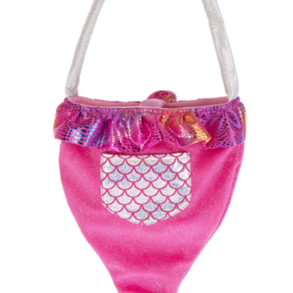 Pink& silver Mermaid  purse or Christmas  stocking - Picture 2 of 2